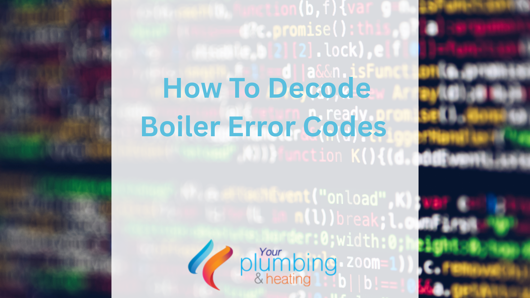 How To Decode Boiler Error Codes